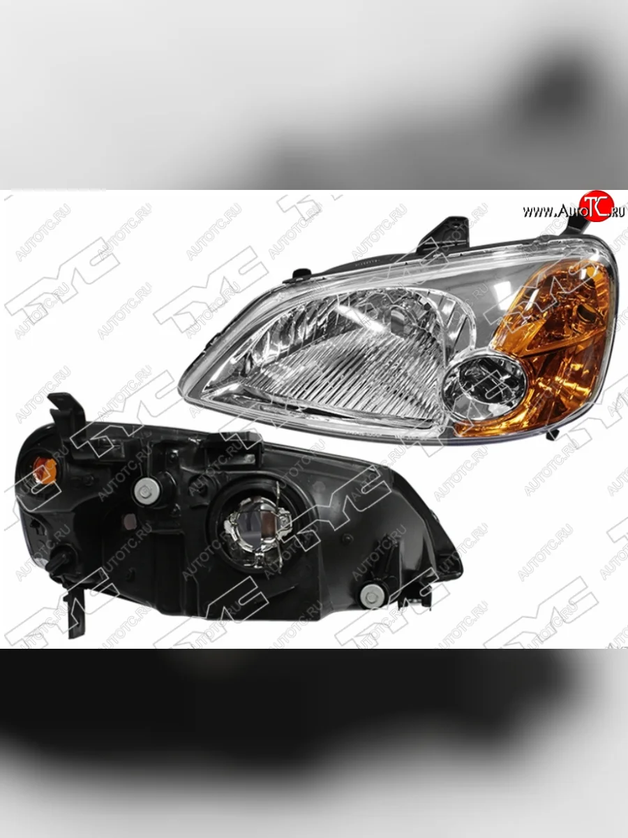 Правая фара (евросвет) TYC Honda Civic ES седан дорестайлинг (2000-2003)  в Керчи Республика Крым
