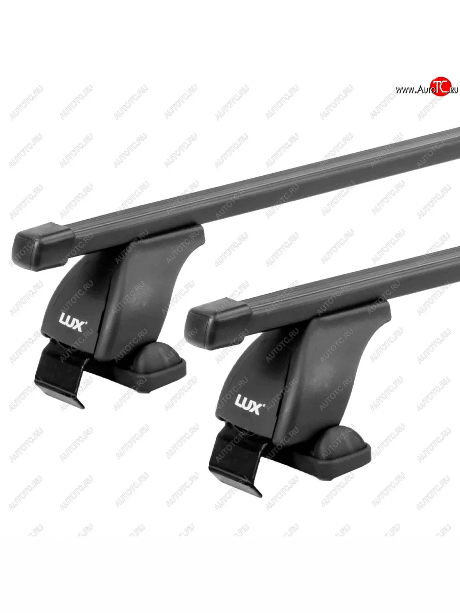 Багажник на крышу без рейлингов в сборе LUX1  Seat Ibiza (2002-2008) 6L (поперечины прямоугольные 110 см (цвет черный))  в Самаре Самарской области