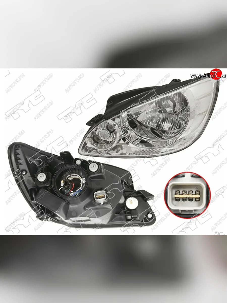 Левая фара TYC Hyundai Getz TB хэтчбэк 5 дв. рестайлинг (2005-2010)  в Перми Пермском крае