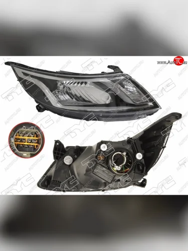 Правая фара TYC KIA Rio 3 QB дорестайлинг седан (2011-2015)