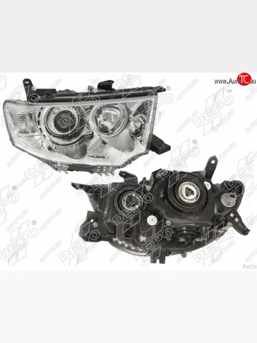 Правая фара (не ксенон) DEPO Mitsubishi Pajero Sport PB дорестайлинг (2008-2013)