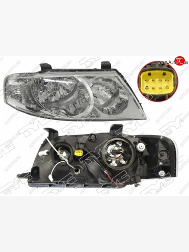 Правая фара (EURO, под электрокорректор) TYC Nissan Almera Classic B10 седан (2006-2013)