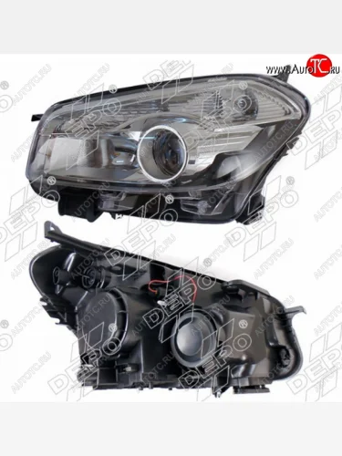 Левая фара (Евросвет) DEPO Nissan Qashqai 1 J10 рестайлинг (2010-2013)
