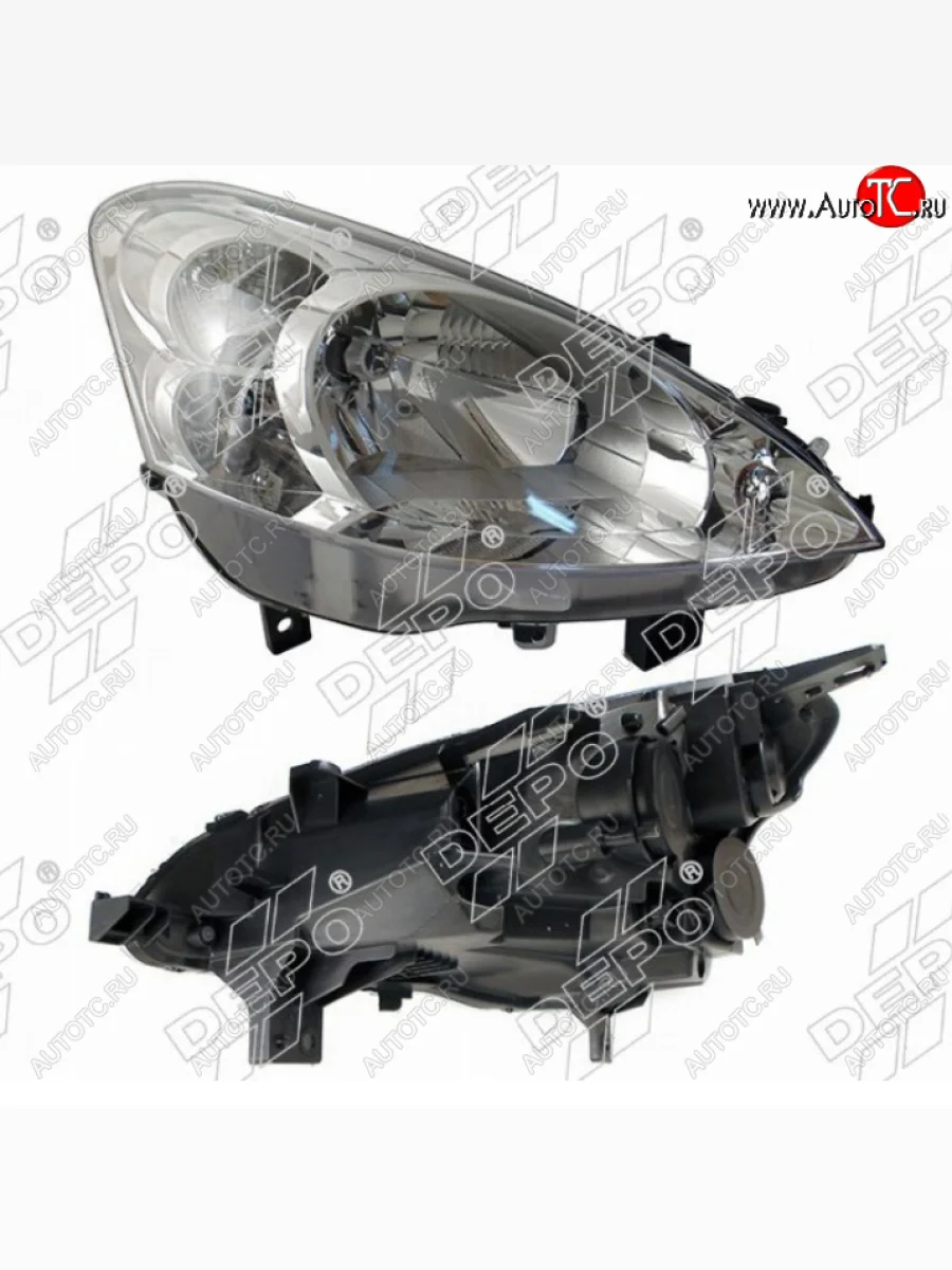 Правая фара DEPO Peugeot Partner Tepee (2008-2012)  в Самаре Самарской области