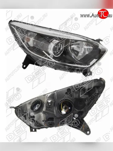 Правая фара (с электрокорректором) DEPO Renault Kaptur дорестайлинг (2016-2020)