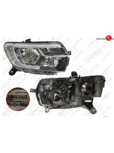 Правая фара TYC Renault Logan 2 рестайлинг (2018-2025)