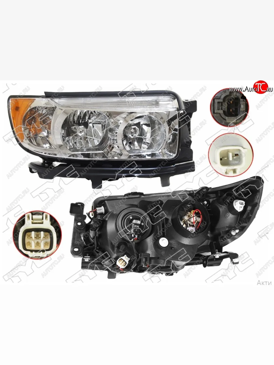 Правая фара (Евросвет) TYC Subaru Forester SG рестайлинг (2005-2008)  в Керчи Республика Крым