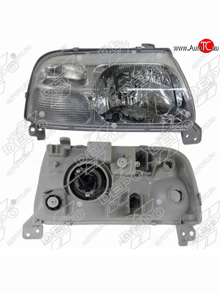 Левая фара (под электрокорректор, Евросвет) DEPO Suzuki Grand Vitara FTB03 3 двери (1997-2005)  в Самаре Самарской области