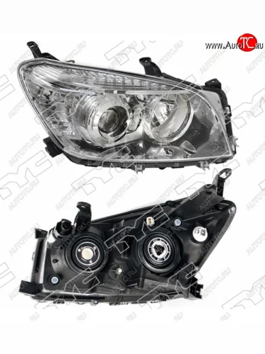 Правая фара (под электрокорректор, Евросвет) TYC Toyota RAV4 XA305 5 дв. дорестайлинг (2005-2009)