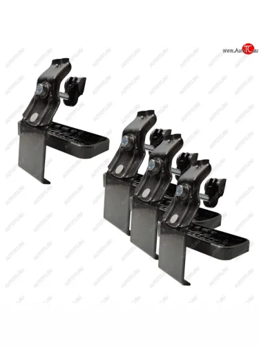 Багажник на крышу без рейлингов в сборе LUX1 (поперечины прямоугольные 110 см (цвет черный), с болтами секретками) Chevrolet Aveo ( T200,  T250) (2002-2011) хэтчбек 5 дв, хэтчбек 5 дв рестайлинг