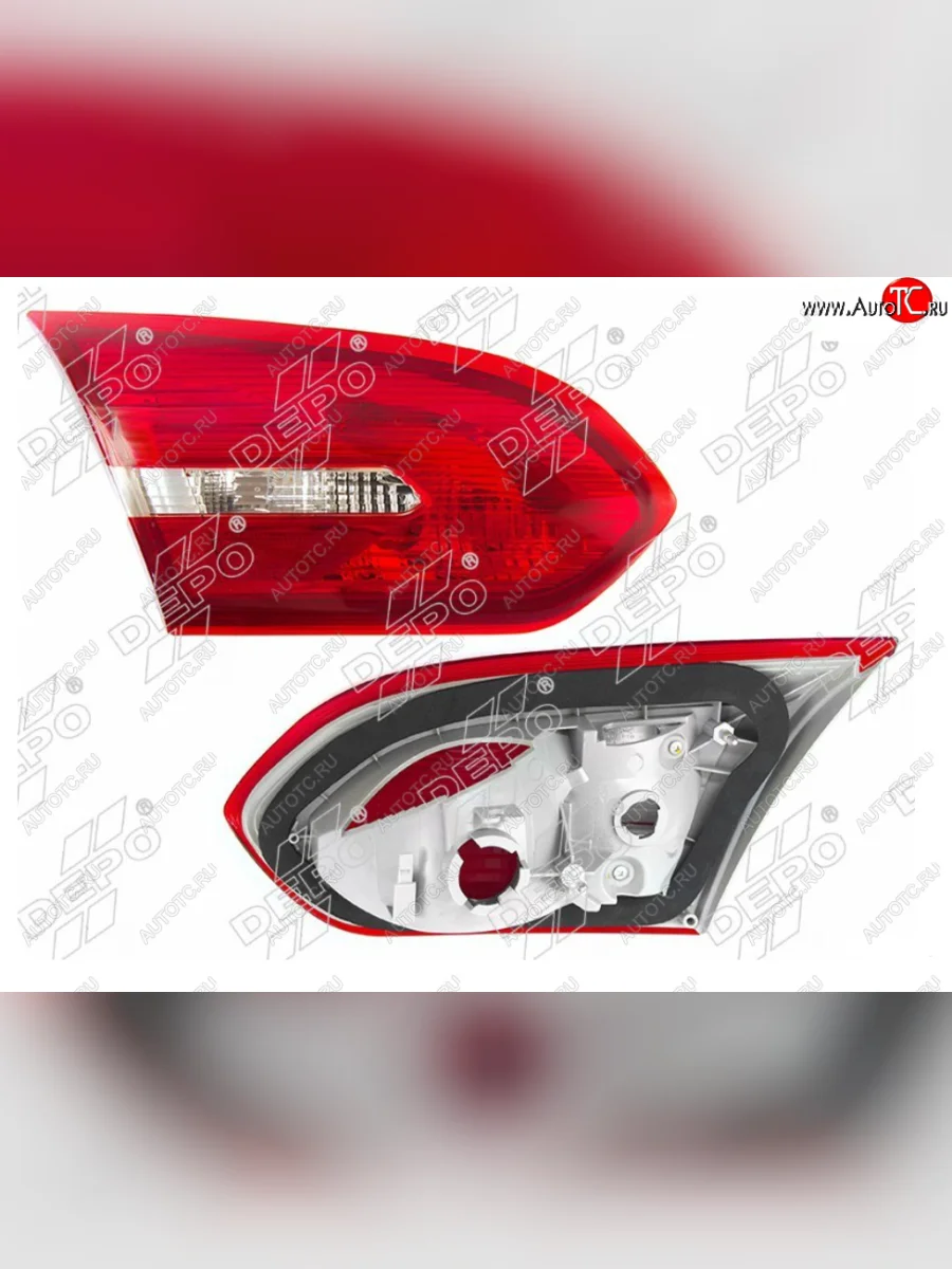 Левый фонарь в крышку багажника DEPO Ford Focus 3 седан рестайлинг (2014-2019)  в Керчи Республика Крым