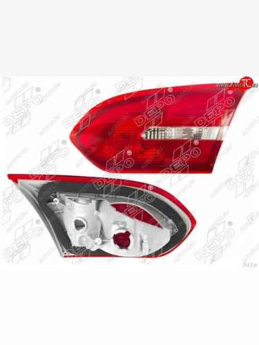 Правый фонарь в крышку багажника DEPO Ford Focus 3 седан рестайлинг (2014-2019)