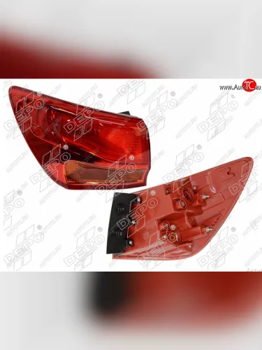 Левый фонарь задний DEPO KIA Ceed 2 JD дорестайлинг универсал (2012-2016)