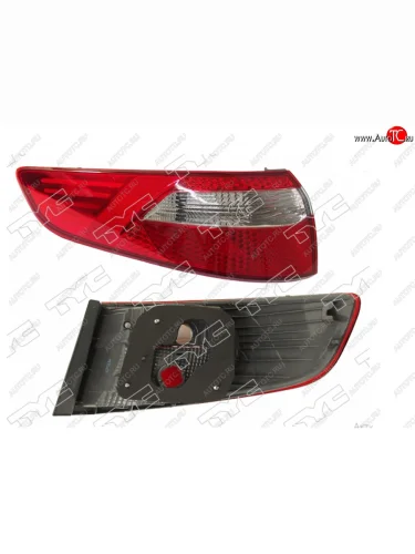 Левый фонарь задний (внешний) TYC KIA Rio 3 QB дорестайлинг седан (2011-2015)