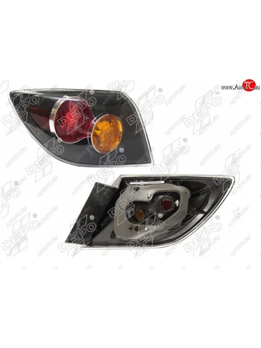 Левый фонарь задний DEPO Mazda 3/Axela BK дорестайлинг, хэтчбэк (2003-2006)