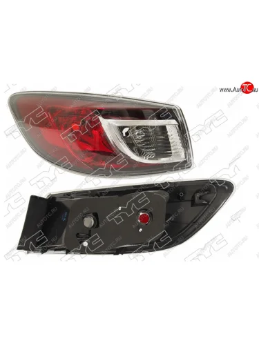 Левый фонарь задний TYC Mazda 3/Axela BL дорестайлинг седан (2009-2011)