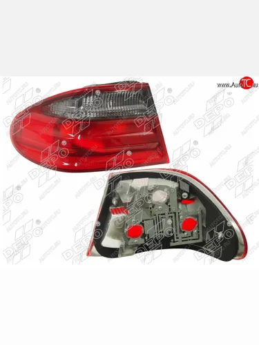 Левый фонарь задний DEPO Mercedes-Benz E-Class W210 седан рестайлинг (1999-2002)