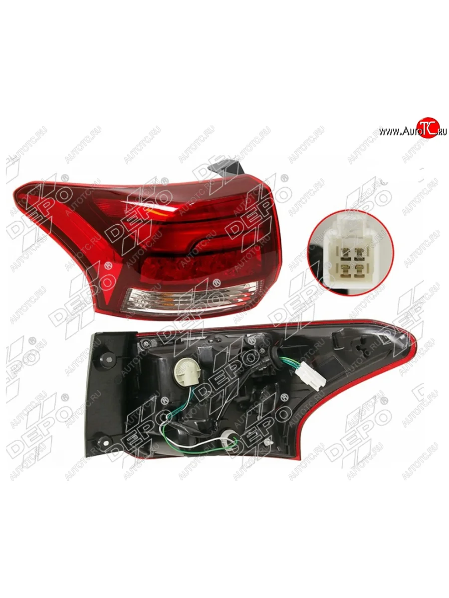 Левый фонарь задний DEPO Mitsubishi Outlander GF 3-ий рестайлинг (2018-2022)  в Воронеже Воронежской области