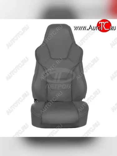 Чехлы (экокожа) ПЕТРОВ R.SPORT (серый/серый) Лада ВАЗ 2108 - 21099