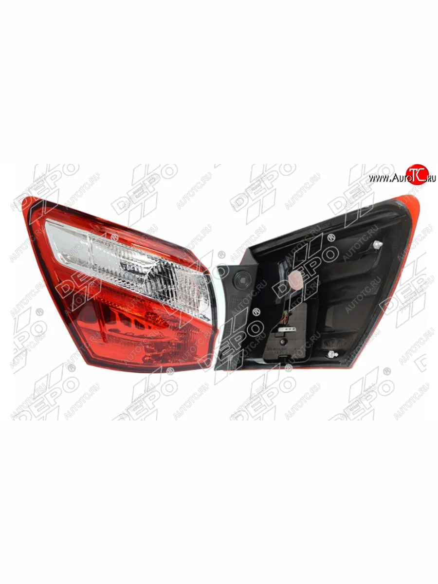 Левый фонарь задний (диодный) DEPO Nissan Qashqai 1 J10 рестайлинг (2010-2013)  в Самаре Самарской области