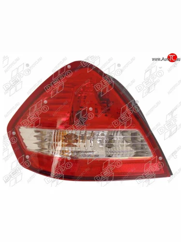 Левый фонарь задний DEPO Nissan Tiida 1 C11 седан рестайлинг (2010-2014)