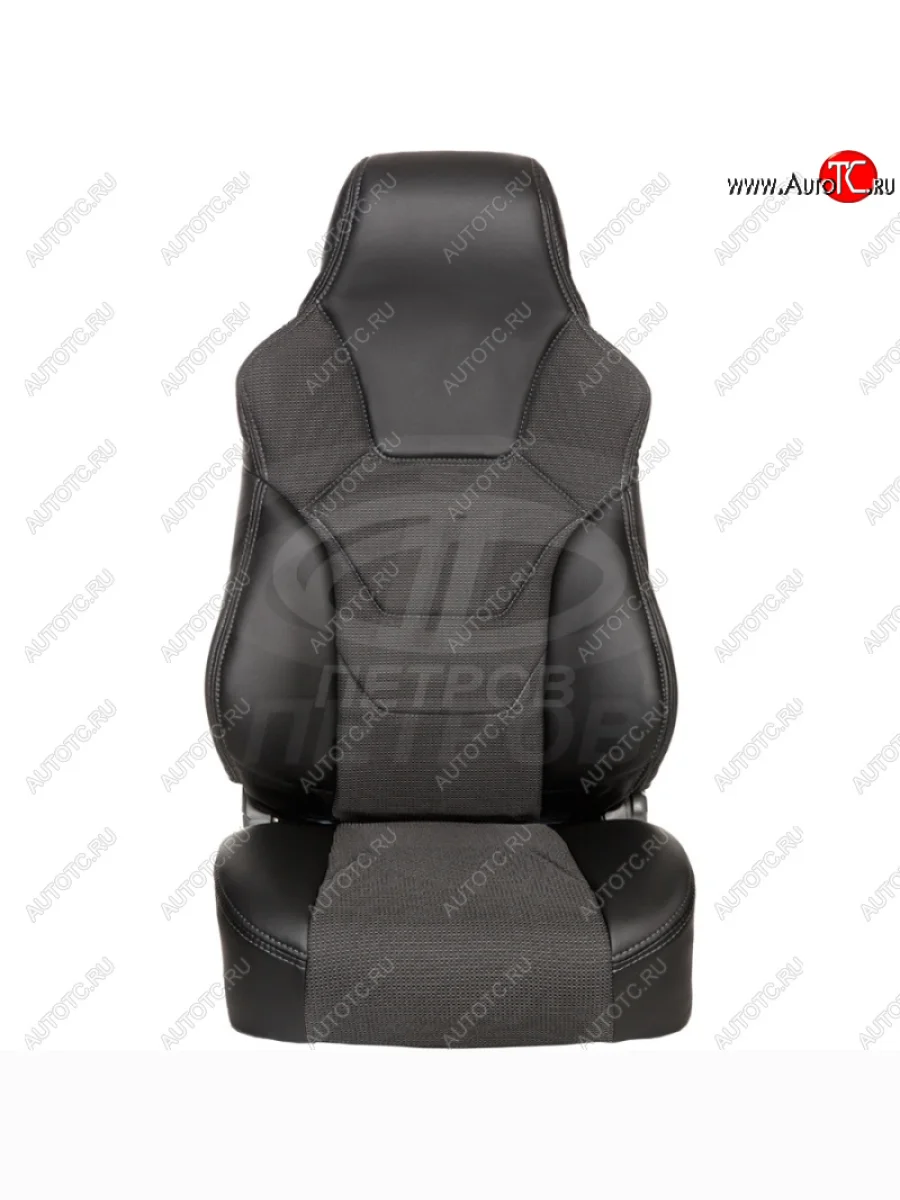 Чехлы (экокожа/жаккард) ПЕТРОВ R.SPORT Лада ВАЗ 2111 универсал (1998-2009) (черный/черный)  в Самаре Самарской области