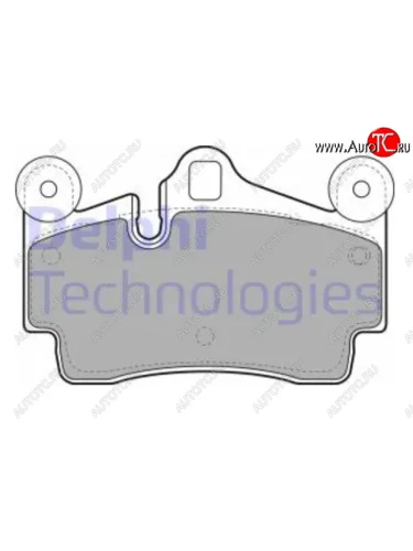 Комплект тормозных колодок (дисковые тормоза) DELPHI Audi Q7 4L дорестайлинг (2005-2009)
