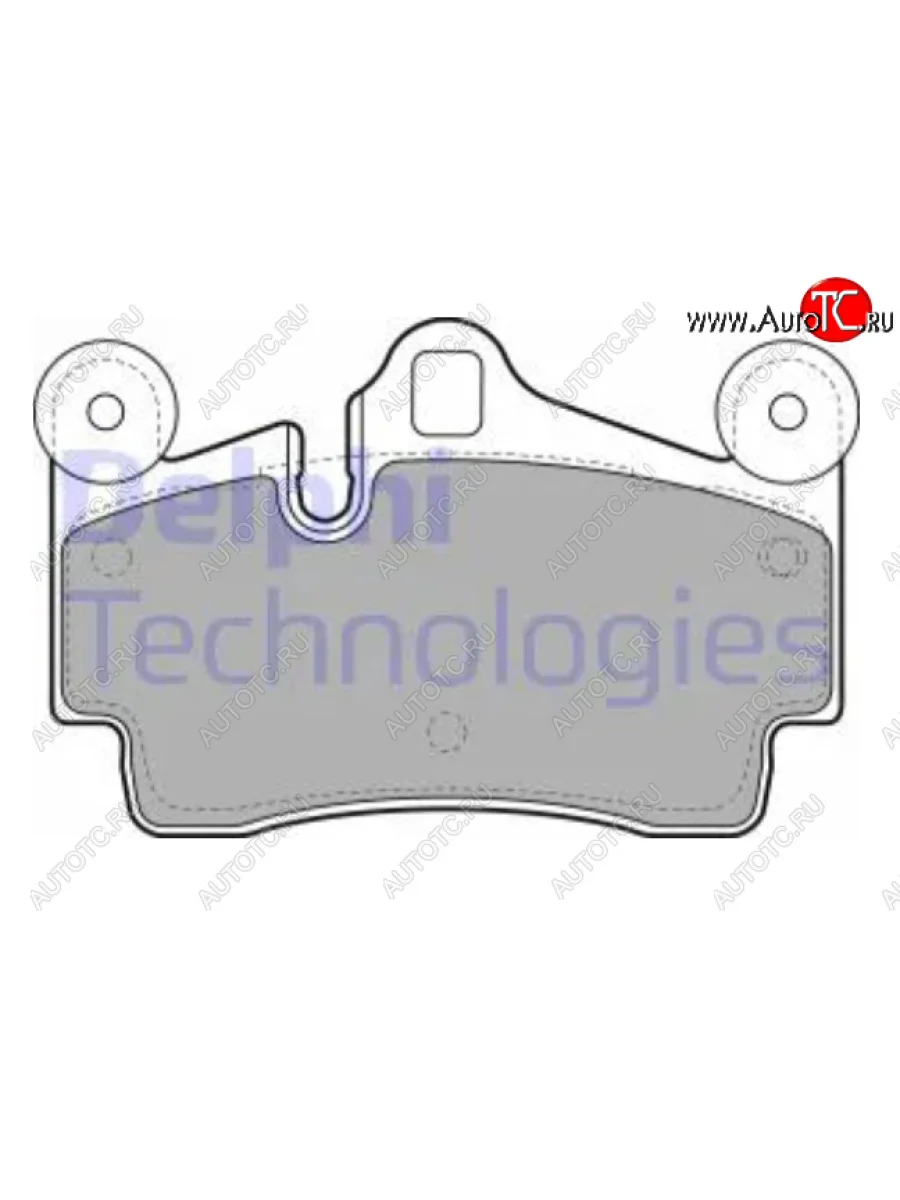 Комплект тормозных колодок (дисковые тормоза) DELPHI Audi Q7 4L дорестайлинг (2005-2009)  с доставкой в г. Керчь