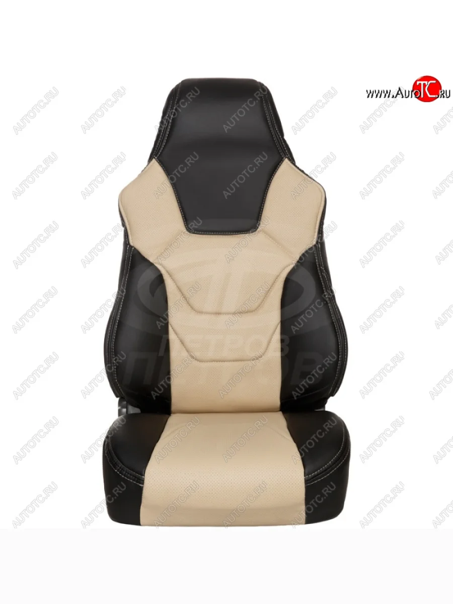 Комплект универсальных чехлов (экокожа, малый размер) ПЕТРОВ R.SPORT S Mercedes-Benz B-Class W246/T246 хэтчбэк (2011-2018) (черный/бежевый)  в Воронеже Воронежской области