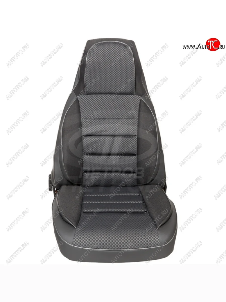 Чехлы (кожзам/жаккард, 7 мест) ПЕТРОВ Магнолия  ГАЗ ГАЗель (1996-2025) 3221, 3221,Бизнес (серый)  в Самаре Самарской области