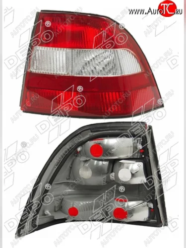 Правый фонарь задний DEPO Opel Vectra B седан дорестайлинг (1995-1999)