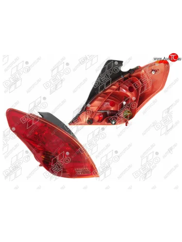 Левый фонарь задний DEPO Peugeot 308 T7 хэтчбек 5 дв. дорестайлинг (2007-2011)