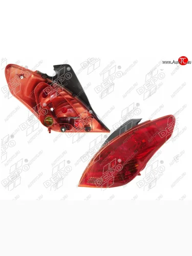 Правый фонарь задний DEPO Peugeot 308 T7 хэтчбек 5 дв. дорестайлинг (2007-2011)