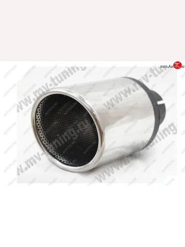 Универсальная насадка на глушитель (Ø100mm, скошенная, перфорированная) MV-TUNING Mitsubishi Chariot N30,N40 рестайлинг (1994-1997)