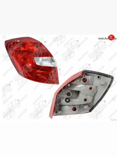 Левый фонарь задний DEPO Skoda Fabia Mk2 универсал рестайлинг (2010-2014)