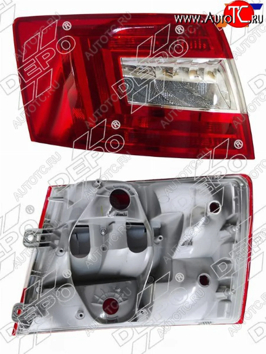 Левый фонарь задний DEPO Skoda Octavia A7 дорестайлинг лифтбэк (2012-2017)  в Керчи Республика Крым