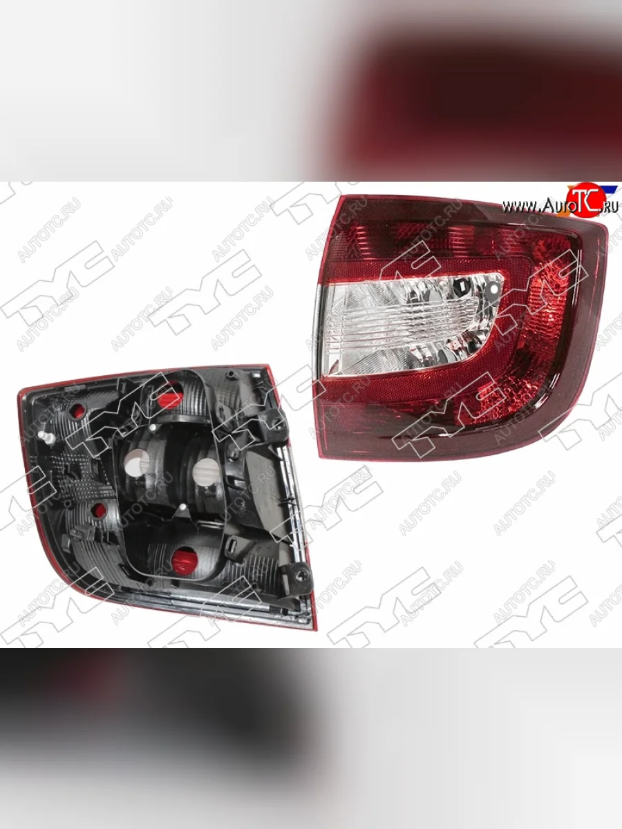 Правый фонарь задний (тёмно-красный) TYC  Skoda Rapid (2012-2020) NH3, NH1  в Керчи Республика Крым
