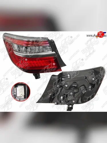 Левый фонарь задний DEPO Toyota Camry XV55 2-ой рестайлинг (2017-2018)