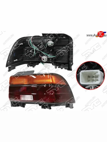 Правый фонарь задний TYC Toyota Corolla E100 седан (1991-2002)
