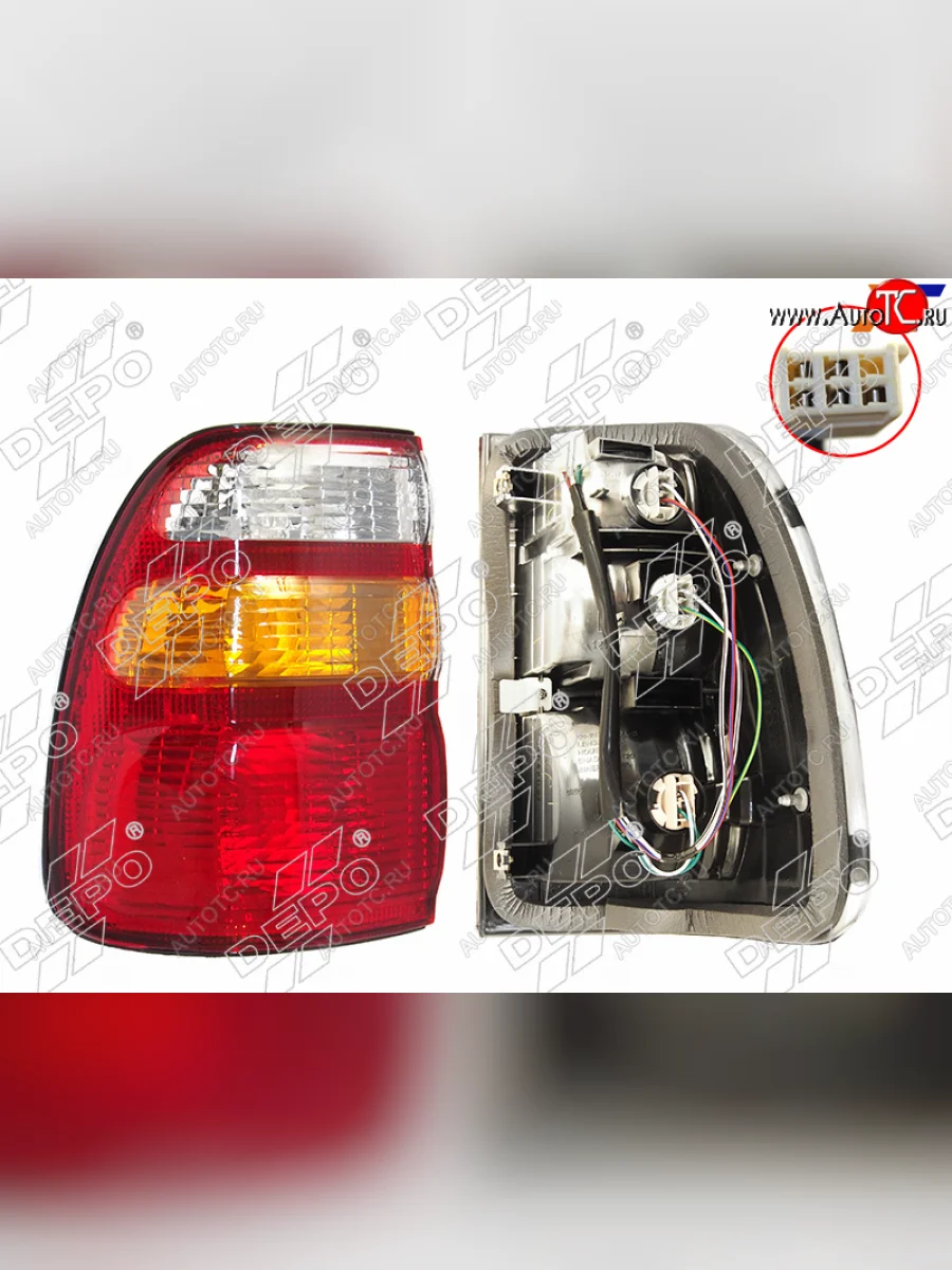 Левый фонарь задний DEPO Toyota Land Cruiser 10 100 1-ый рестайлинг (2002-2005)  в Самаре Самарской области