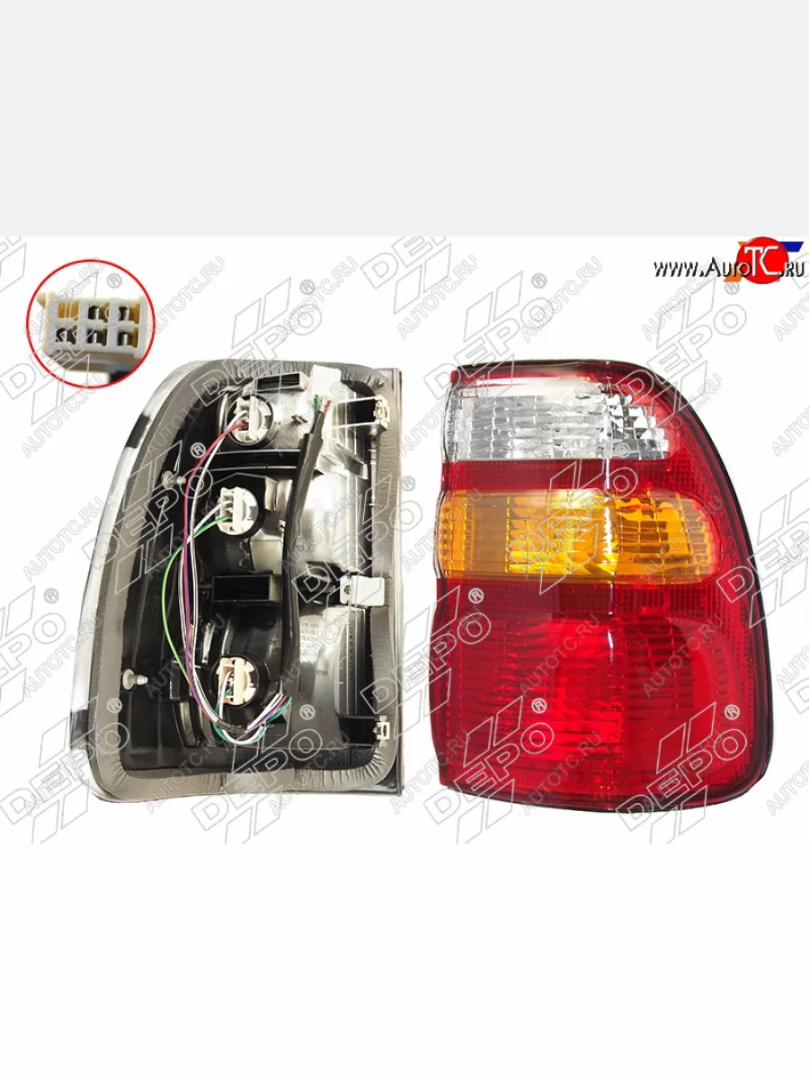 Правый фонарь задний DEPO Toyota Land Cruiser 10 100 1-ый рестайлинг (2002-2005)  в Самаре Самарской области