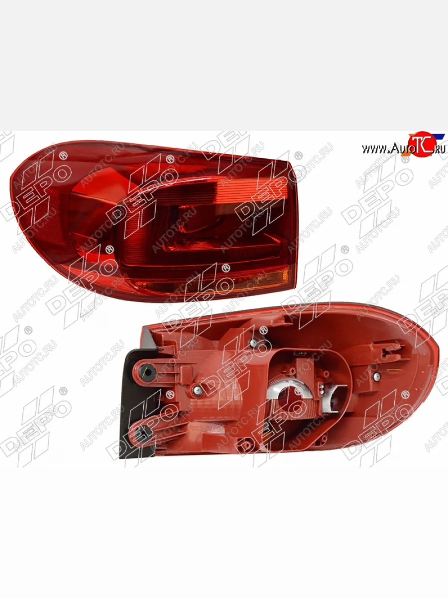 Левый фонарь задний DEPO Volkswagen Tiguan NF рестайлинг (2011-2017)  в Самаре Самарской области
