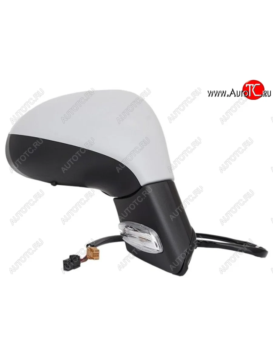 Боковое правое зеркало заднего вида (4+5 контактов, повторитель поворота, электрическое, convex, Тайвань) BodyParts Peugeot 207 WC хэтчбэк 5 дв. рестайлинг (2009-2012) (Неокрашенное)  в Перми Пермском крае