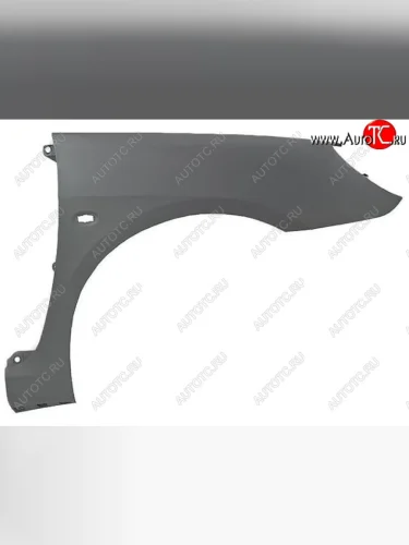 Правое крыло переднее (пластик, с отверстием под повторитель поворота, Тайвань) BodyParts Peugeot 307 хэтчбэк 5 дв. дорестайлинг (2001-2005)