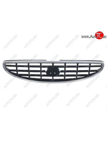 Решётка радиатора (хром, чёрная) BodyParts Hyundai Accent 2 LC седан дорестайлинг (ТагАЗ) (1999-2012)