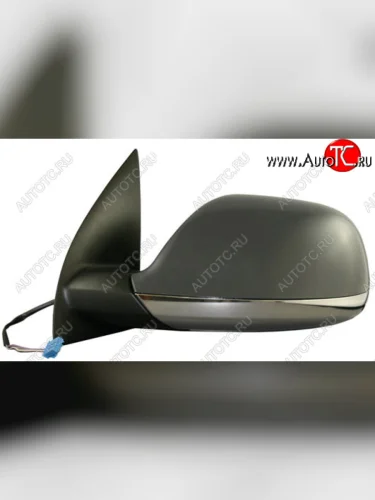 Левое зеркало заднего вида (хром, асферическое, электрическая регулировка, с подогревом, Тайвань) BodyParts Volkswagen Amarok дорестайлинг (2009-2016)