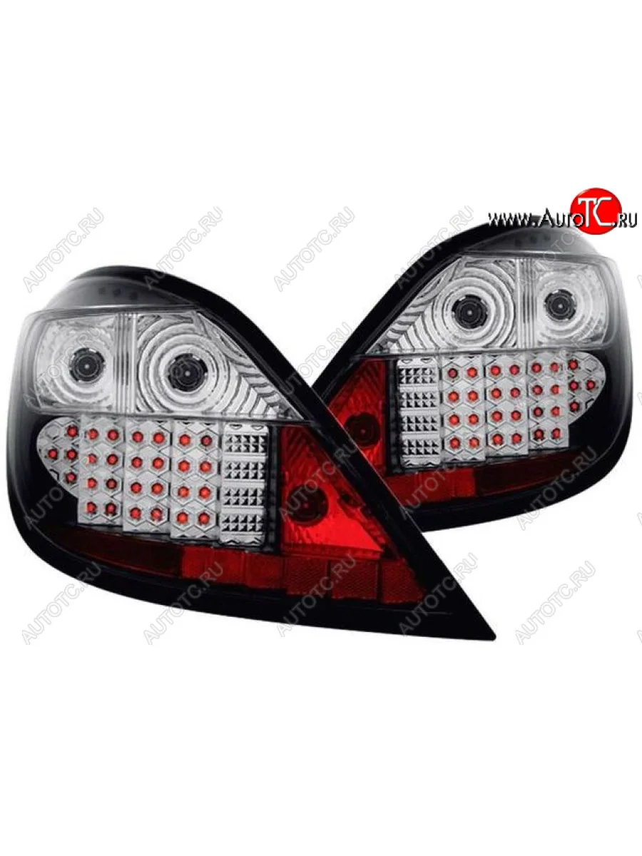 Комплект фонарей задних (хрусталь, диодные, чёрные внутри) BodyParts Opel Astra H хэтчбек 5дв дорестайлинг (2004-2007)  в Самаре Самарской области