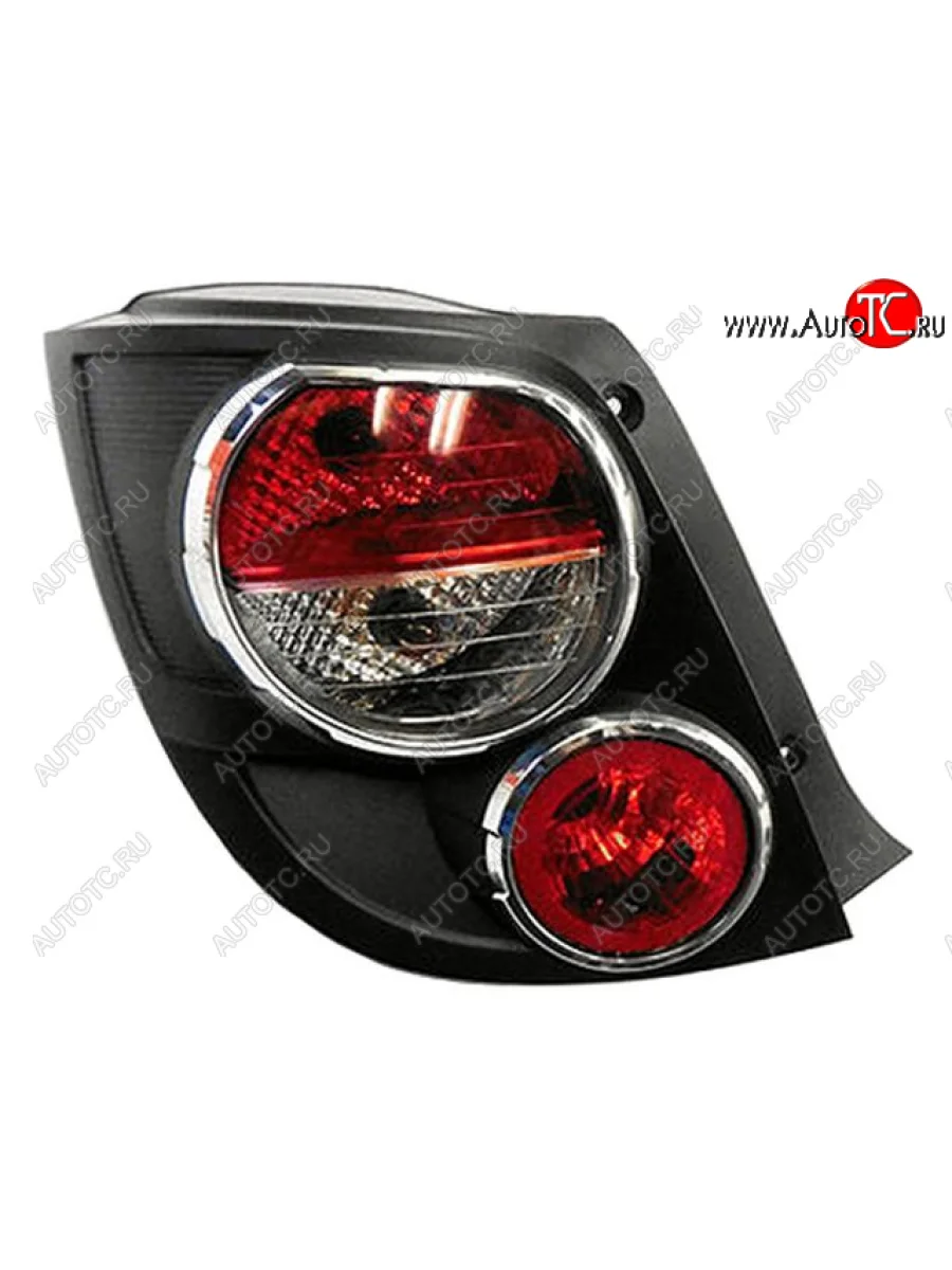 Левый фонарь задний (с хром ободком) DEPO Chevrolet Aveo T300 хэтчбек (2011-2015)  в Керчи Республика Крым