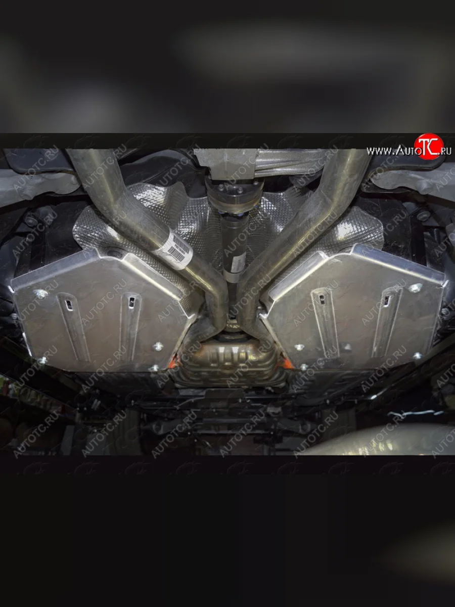 Защита бака (2 штуки, алюминий) TCC Jeep Grand Cherokee WK2 1-ый рестайлинг (2013-2018)  в Керчи Республика Крым