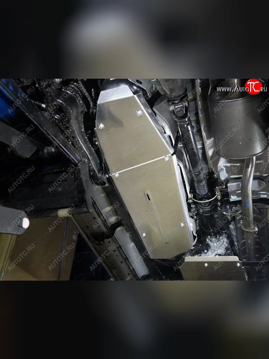 Защита бака (2 штуки, алюминий) TCC Toyota Fortuner AN160 дорестайлинг (2015-2020)  в Перми Пермском крае